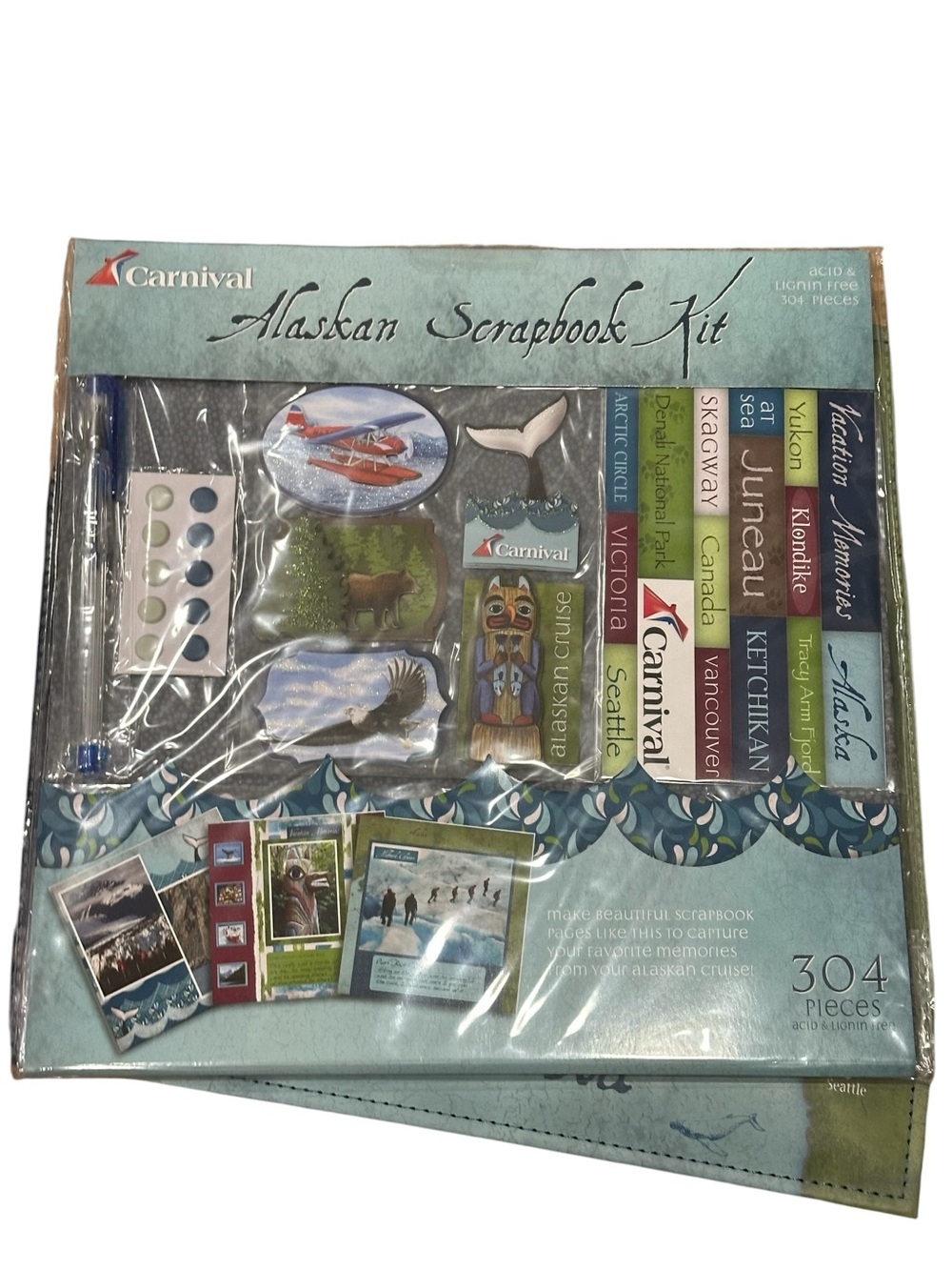 Carnival Cruise Alaska Photo Scrapbook w/ 2 Kits - Picture 6 of 16